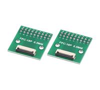 sourcing map FFC FPC PCB Converter Board 18 pin passo 0,5 mm a DIP 2,54 mm lato singolo per stampante 3D LCD, DVD, TV, laptop, audio, confezione da 2