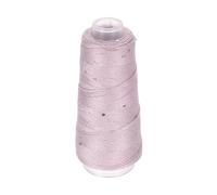 sourcing map Filato di cotone e seta mercerizzato, misto seta scintillante, con paillettes, filo metallico a 6 strati, per lavori a maglia e uncinetto, per lavori a mano e uncinetto, 50 g (viola
