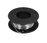 sourcing map Filo di resistenza al riscaldamento in nicromo 80 Cr20Ni80, calibro 20/0,8 mm, 10,1 m, ad alta temperatura, per riparazione di componenti elettronici, nero