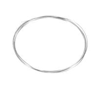 sourcing map Filo di titanio, 3 m x 1,6 mm, calibro 14, TA2, in puro titanio, rotondo, per saldatura artigianale e gioielli fai da te, saldatura elettrica (colore argento)