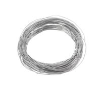 sourcing map Filo di titanio, 4,5 m x 0,2 mm, calibro 32, TA1, in puro titanio, rotondo, per saldatura, lavori artigianali, creazione di gioielli, artigianato, saldatura elettrica (colore argento)