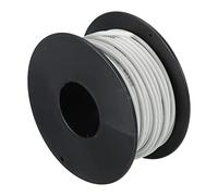 sourcing map Filo in silicone calibro 20, filo elettrico 20 AWG, filo di collegamento ad alta temperatura, filo di rame stagnato da 15 m, bobina bianca per cablaggio modello, cablaggio fai da te
