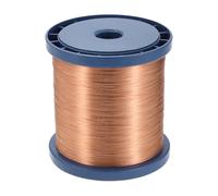 sourcing map Filo magnetico 32 AWG, filo di rame smaltato calibro 32, bobina magnetica per trasformatore, motore, elettrico, grado F 311 Fahrenheit (155 Celsius)