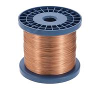 sourcing map Filo magnetico da 26 AWG, filo di rame smaltato calibro 26, bobina magnetica per trasformatore, motore, elettrico, grado F 311 Fahrenheit (155 Celsius)