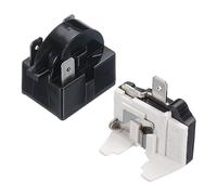 sourcing map Frigoriferi PTC Starter Relè 3 Pin 4.7 Ohm Protezione di sovraccarico 1/2HP per Frigoriferi Bevande Congelatori