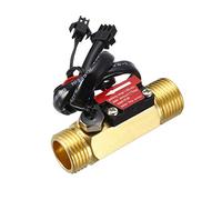 sourcing map G1/2 Hall Effetto Liquido Acqua Flusso Sensore Interruttore Flussometro Contatore DC 5V 1-25L/min YF-B7