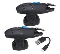sourcing map Gaming Trigger Game Controller Fire Keys Linkage Gaming Joystick nero per telefono cellulare da 4,7-6,5 pollici con cavo USB