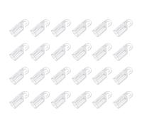 sourcing map Ganci per bacchetta cieche, 24 pezzi, 2,5 x 0,8 cm, parti di ricambio esagonali in plastica, per tende verticali, bacchetta inclinabile, punta rotante per riparazione di parti rotte della
