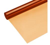sourcing map Gel Colore Filtro Carta PVC Film 40x50cm Arancione Scuro per Photo Studio Rosso Testa Luce