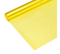 sourcing map Giallo del film 100x100cm del PVC della carta filtrante di colore del gel per la luce rossa della testa dello studio fotografico