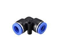 sourcing map Gomito in plastica Push to Connect Tubo Raccordo 10mm Tubo OD Pneumatico Air Push Fit Lock Raccordo Blu 10pcs