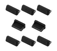 sourcing map, 8 tappi antipolvere USB per proteggere la copertura antipolvere USB, in gomma, protezione antipolvere per porta USB con tipo A femmina, adatti per computer portatili (nero)