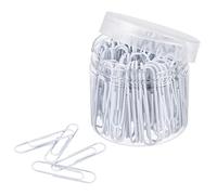 sourcing map Graffette di medie dimensioni 5 pollici rivestite in vinile per evitare che si strappino pagine con scatola per organizzare l'ufficio casa bianco conte 100