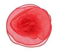 sourcing map Grande spilla a forma di fiore in raso da 17,8 cm, da donna, in organza, elegante, floreale, per matrimoni, balli, feste, vestiti, cappelli, accessori, colore: rosso