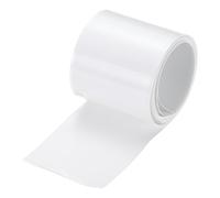 sourcing map Guaina termorestringente in PVC per batteria, diametro 35 mm, 55 mm, piatto, 2,5 m, colore bianco, buon isolamento per pacco batterie