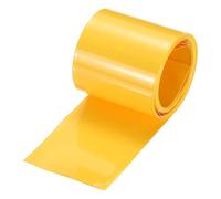 sourcing map Guaina termorestringente in PVC per batteria, diametro 35 mm, 55 mm, piatto, 2,5 m, colore giallo, buon isolamento per pacco batterie