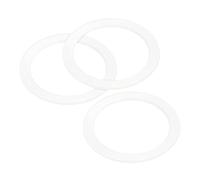 sourcing map Guarnizione di ricambio per caffettiera in alluminio, 55 x 72 x 2,5 mm, colore bianco, confezione da 3