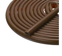 sourcing map Guarnizione in silicone autoadesiva per porte e finestre da 0,9 cm x 0,9 cm, per porte e finestre da 0,9 cm x 1,9 cm, marrone