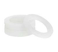 sourcing map Guarnizione in silicone, diametro esterno 30 mm, diametro interno 20 mm, larghezza 3 mm, anello di tenuta VMQ, per soffione doccia, tubo dell'acqua, tubazioni idrauliche, bianco, 5 pezzi