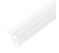 sourcing map Guarnizione laterale per porta della doccia, tipo angolare per vetro da 1,5 cm, lunghezza 219,7 cm, striscia di guarnizione in silicone senza cornice, blocca le perdite della doccia,