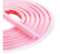 Sourcing Map Guarnizione per Porte, Striscia di Tenuta Autoadesiva a D, 3 metri Guarnizione in Silicone per Finestre, Trasparente (1,6 cm L x 0,6 cm S, 3 metri)