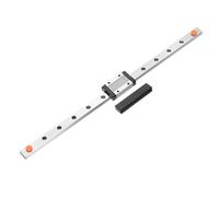 sourcing map Guida lineare MGN12 da 330 mm con blocco carrello scorrevole MGN12H e mini guida lineare in plastica MGN12 per stampanti 3D fai da te e macchine CNC, nero