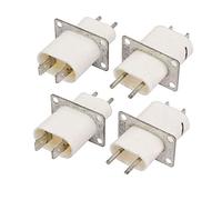 sourcing map Home Forno a microonde Elettronico Magnetron Filamento Terminali Sockets 4 Pz