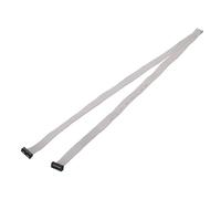 sourcing map IDC - Cavo a nastro piatto con connettore a 14 pin, passo 2 mm, lunghezza 1 m, da FC a FC doppio femmina, cavo piatto a nastro per elettronica industriale, grigio