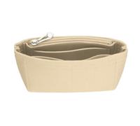 sourcing map Inserto organizer per borsa, organizer in feltro, mini borsa portaoggetti e finitura, fodera interna con cerniera per zaino chic borse a tracolla, cachi, 6.5 x 3.15inch, BORSA
