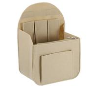 sourcing map Inserto organizer per borsa, organizer portatile in feltro con cerniera in metallo, scomparti multipli, fodera per zaino, borsa, borsa a tracolla (19,6 x 12,7 x 27,9 cm, grigio), Grigio,