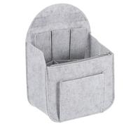 sourcing map Inserto organizer per borsa, organizer portatile in feltro con cerniera in metallo, scomparti multipli, fodera per zaino, borsa, borsa a tracolla (19,6 x 12,7 x 27,9 cm, grigio chiaro),