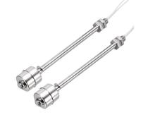 sourcing map Interruttore galleggiante in acciaio inossidabile, asta da 100 mm, 110 V CC, 0,5 A, sensore di livello dell'acqua verticale, filettatura M10, regolatore di livello liquido per pompa
