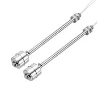 sourcing map Interruttore galleggiante in acciaio inossidabile, asta da 150 mm, 110 V CC, 0,5 A, sensore di livello dell'acqua verticale, filettatura M10, regolatore di livello liquido per pompa