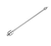 sourcing map Interruttore galleggiante in acciaio inossidabile, asta da 250 mm, 110 V CC, 0,5 A, sensore di livello dell'acqua verticale, filettatura M10, regolatore di livello liquido per pompa