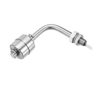 sourcing map Interruttore galleggiante in acciaio inossidabile, asta da 78 mm, 110 V CC, 0,5 A, sensore di livello dell'acqua orizzontale filettatura M10, regolatore di livello liquido per pompa