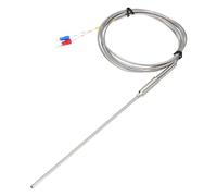 sourcing map K Tipo sonda 3x150mm del sensore di temperatura della termocoppia 6.5ft cavo 0 a 1100°C (32 - 2500°F) acciaio inossidabile
