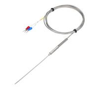 sourcing map K Tipo sonda del sensore di temperatura della termocoppia 1.5x100mm 5ft filo 0 a 1100°C (32 a 3200°F) acciaio inossidabile