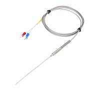 sourcing map K Tipo sonda del sensore di temperatura della termocoppia 1x100mm 5ft filo 0 a 1100°C (32 a 2500°F) in acciaio inossidabile