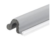 sourcing map Kerf - Guarnizione per porta, 6,1 m, a forma di V, in schiuma, insonorizzante, per isolamento di grandi fessure, (copertura grigia/schiuma grigia)