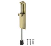 sourcing map Kickdown fermaporta in lega di zinco, caricato a molla, telescopico, regolabile e resistente, per fessure da terra da 0 a 100 mm, bronzo