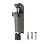 sourcing map Kickdown fermaporta in lega di zinco, caricato a molla, telescopico, regolabile e resistente, per fessure da terra da 0 a 25 mm, grigio
