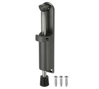 sourcing map Kickdown fermaporta in lega di zinco, caricato a molla, telescopico, regolabile e resistente, per fessure da terra da 0 a 45 mm, grigio