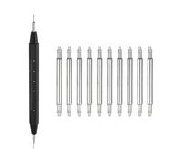 sourcing map Kit di 10 anse a molla a sgancio rapido, 16 mm di larghezza, 1,8 mm di diametro, perni di ricambio per cinturino, perni di collegamento per orologio, con strumento di rimozione per