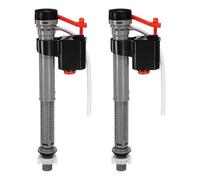 sourcing map Kit di 2 valvole di riempimento per WC, kit di riparazione universale silenzioso e rapido per perdite di WC, valvola di riempimento regolabile in altezza, per il controllo dell'acqua di