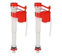 sourcing map Kit di 2 valvole di riempimento per WC, kit di riparazione universale silenzioso e rapido per perdite di WC, valvola di riempimento regolabile in altezza, per il controllo dell'acqua di