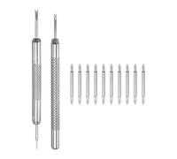 sourcing map Kit di 20 anse a molla a sgancio rapido, 14 mm di larghezza, 1,5 mm di diametro, perni di ricambio per cinturino, perni di collegamento per orologio, con strumento di rimozione per