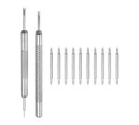 sourcing map Kit di 20 anse a molla a sgancio rapido, 16 mm di larghezza, 1,5 mm di diametro, perni di ricambio per cinturino, perni di collegamento per orologio, con strumento di rimozione per
