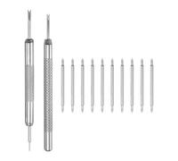 sourcing map Kit di 20 anse a molla a sgancio rapido, larghezza 21 mm, diametro 1,5 mm, perni di ricambio per cinturino, perni per orologio, con strumento di rimozione per cinturino