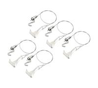sourcing map Kit di 5 fili regolabili per appendere quadri, 0,5 m x 1,5 mm, con ganci a S