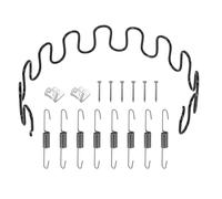 sourcing map Kit di ricambio per molle per tappezzeria, 50 cm, kit di riparazione per cuscini cadenti in acciaio al carbonio, molla ad arco con ganci di equilibrio, clip a molla a S, viti per divano e
